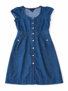 Tommy Hilfiger Denim Button Front Dress Size 8